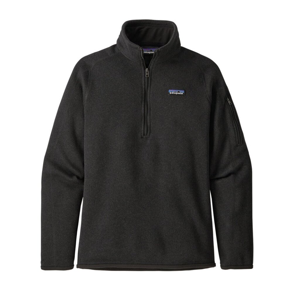Patagonia Women's Better Sweaterβ 1/4 Quarter Zip Pullover in Black Size Small